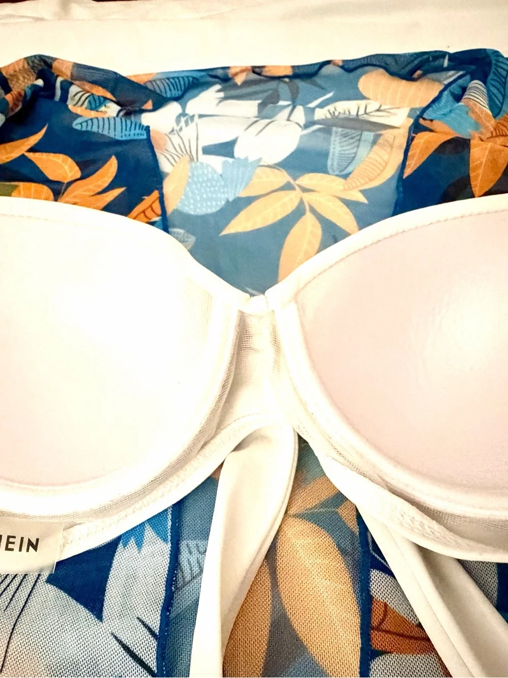 SHEIN Botanical Print 3 pc Underwire Bikini Set in Size S